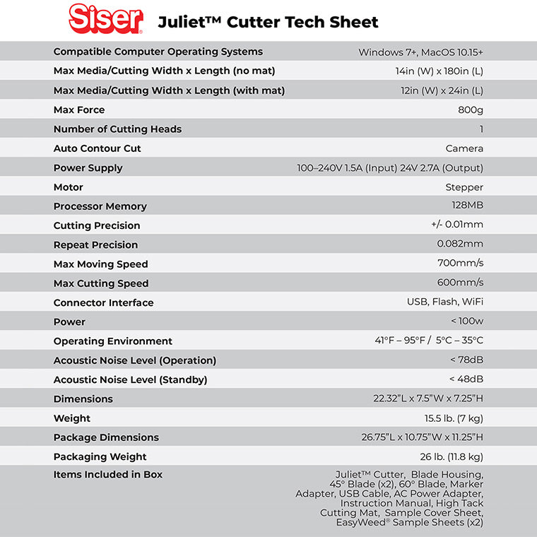 Siser Juliet Vinyl Cutter