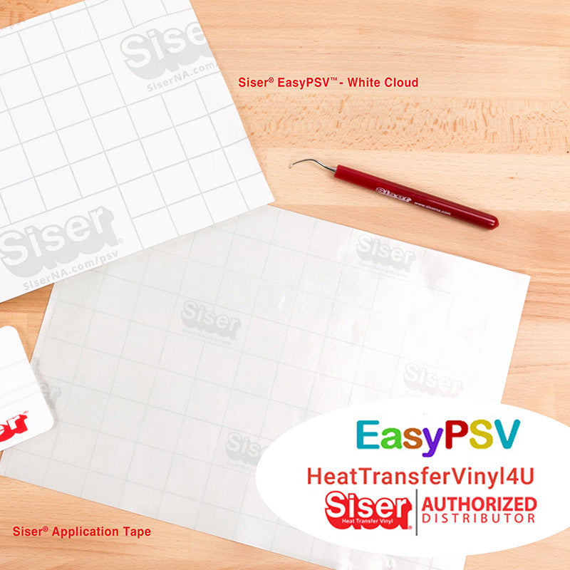 Siser EasyPSV Permanent 24" x 50 Yards Heat Transfer Vinyl 4u HEAT
