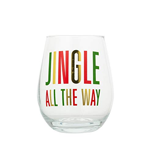 funny christmas stemless wine glasses