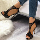 Ellewalk Hot Sell Sexy Sandals Fashion Heels