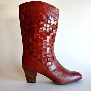 Frye Woven Leather Boots