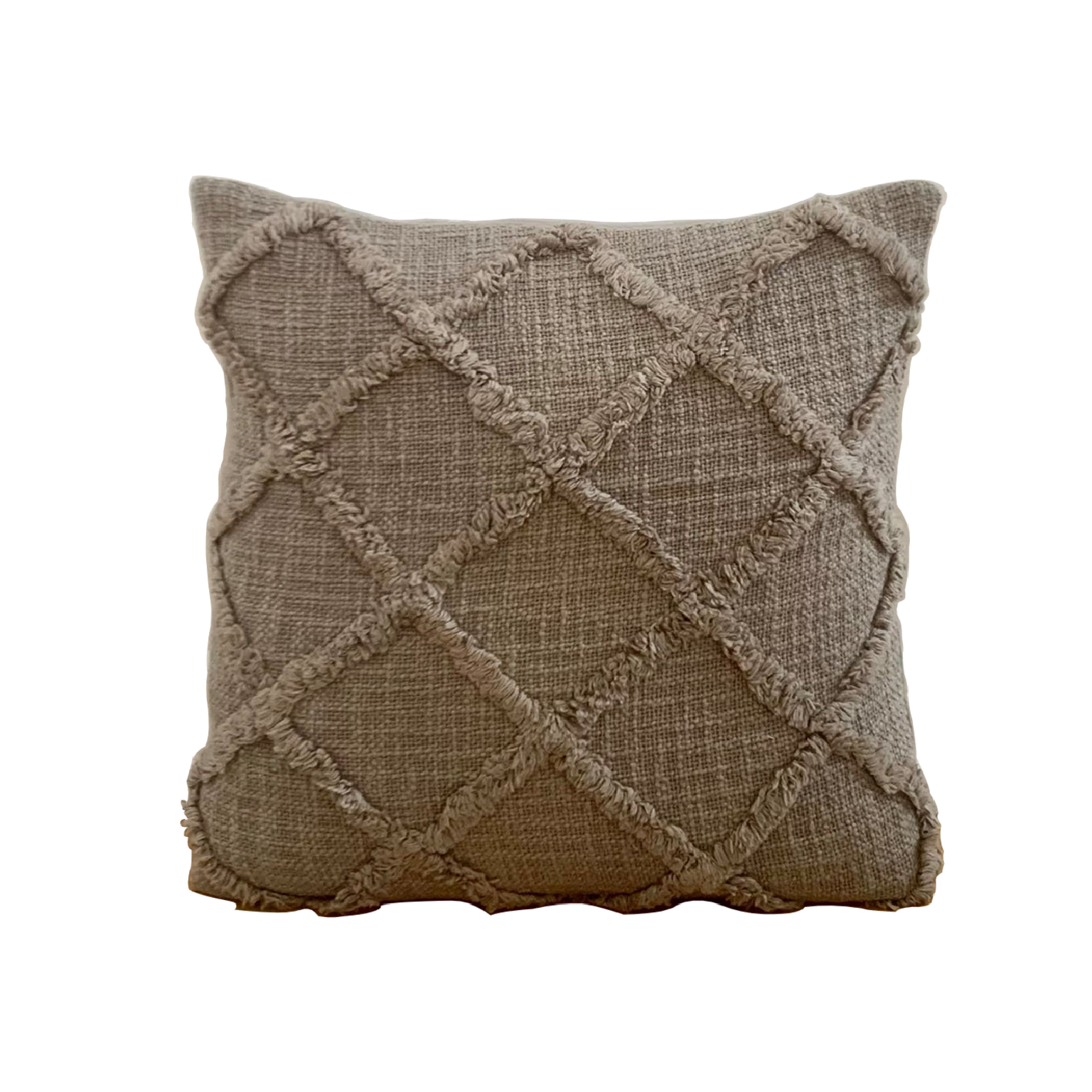 Decorative Cushion Inez In Grey With Embroidery Sustainable Pillows Conscious Cocoon