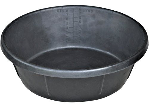 1 Gallon 4 Quart Rubber Feed Pan Pet Bowl Food Dish