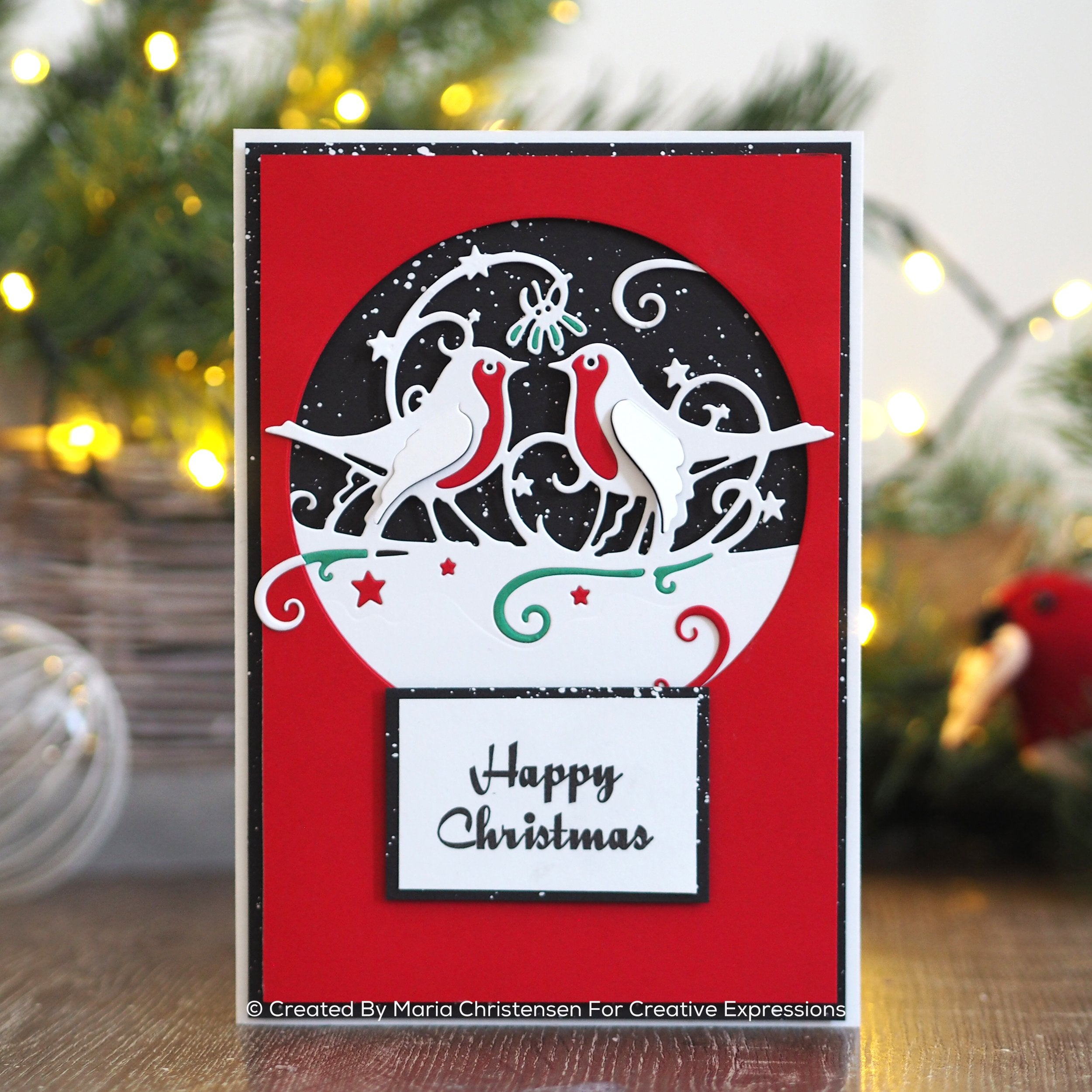 Creative Expressions Paper Cuts Edger Under the Mistletoe Craft Die