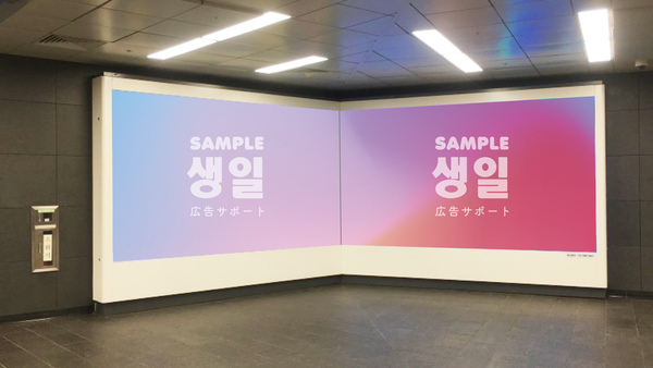 Korean Senil advertising subway expense location