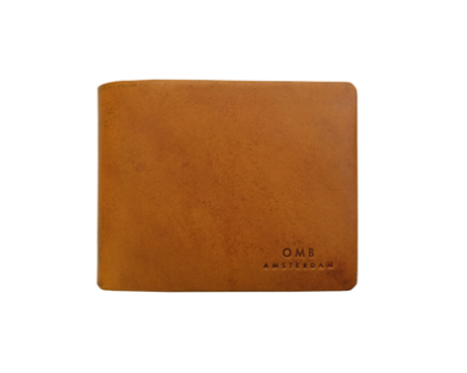 Alex Fold-Over Wallet - Cognac Apple Leather