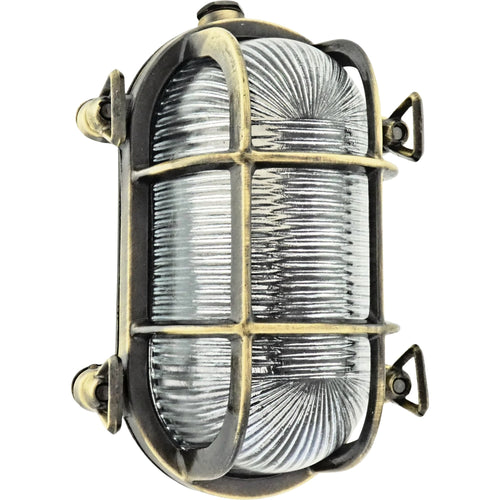 Phare - Solid Brass Bulkhead Outdoor Wall Light - Lightbox