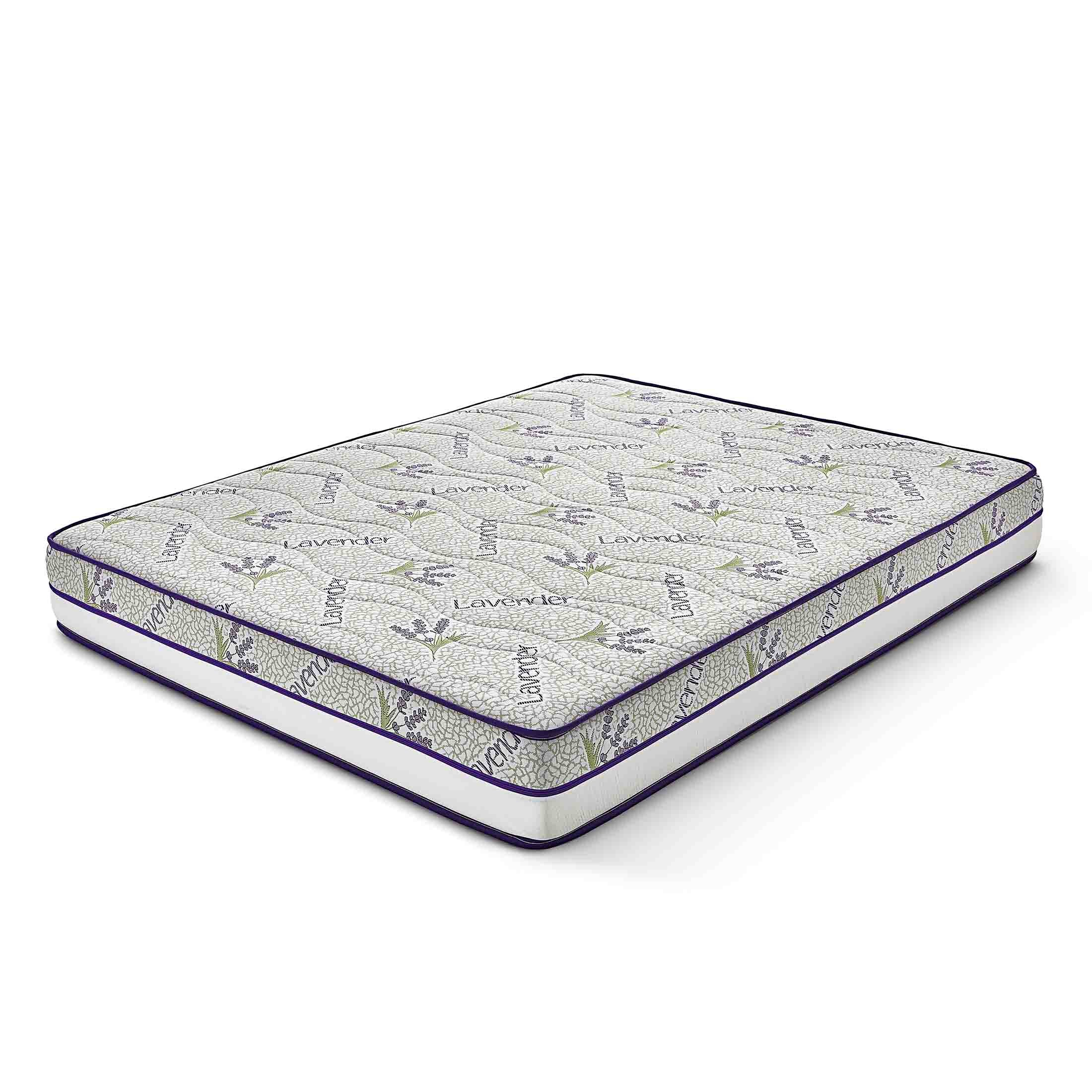 Saltea LAVENDER AIR HYGENE THERAPY, superortopedică, cu spumă poliuretanică și arcuri, Grosime 25 cm - 140x200