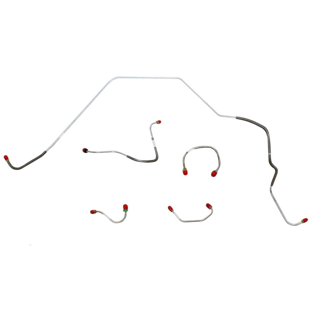 FKT6705SS- 67-68 Camaro 68 Chevy II (Nova) Standard Disc Front Brake Line Kit; Stainless