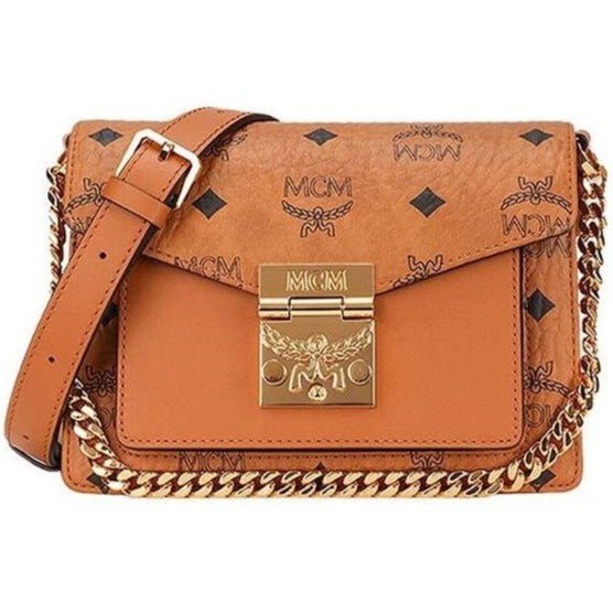 mcm mini patricia crossbody in visetos