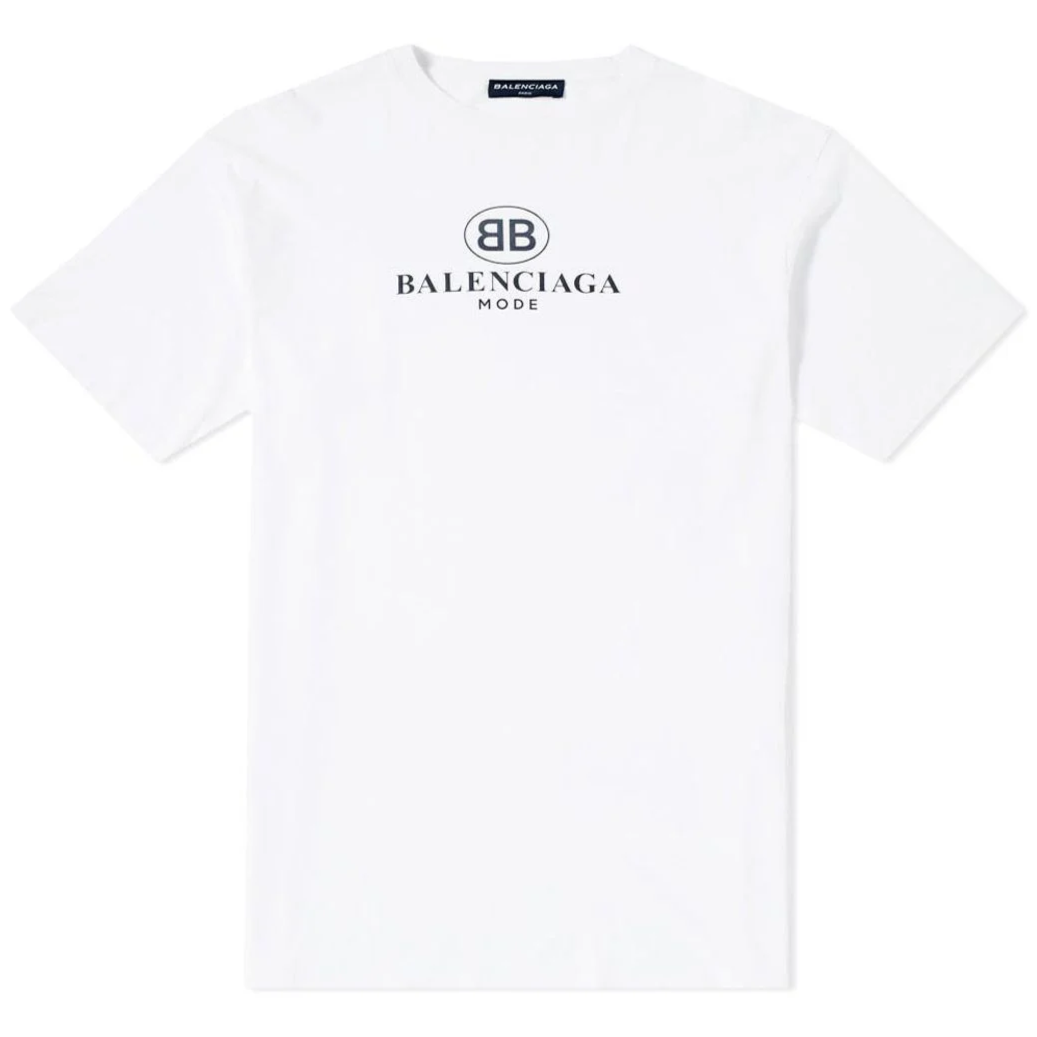 Balenciaga Distressed logoprint Tshirt  Farfetch