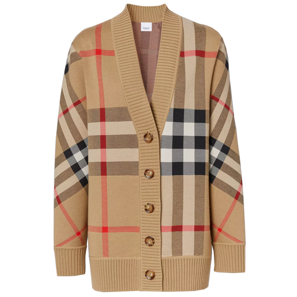 Introducir 36+ imagen burberry long cardigan