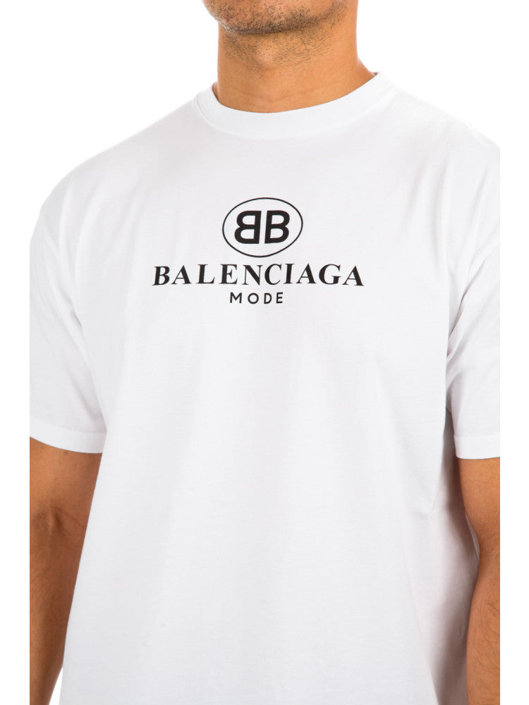 Balenciaga BB Logo TShirt White  Deal Hub