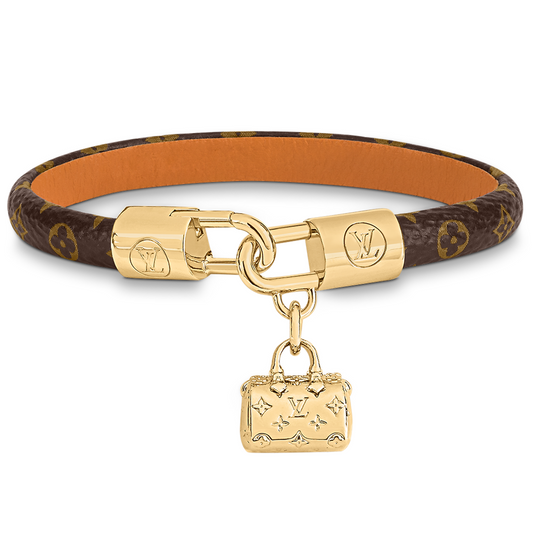 Shop Louis Vuitton Monogram Chain Bracelet (GOURMETTE MONOGRAM, M63107,  M62592) by Mikrie