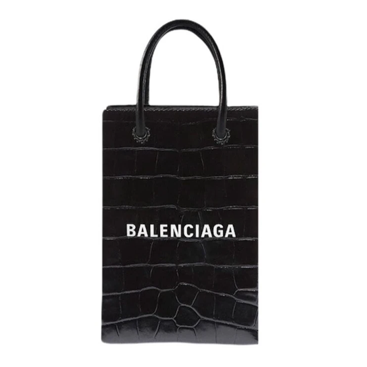 Balenciaga Shopping Phone holder bag black  MODES