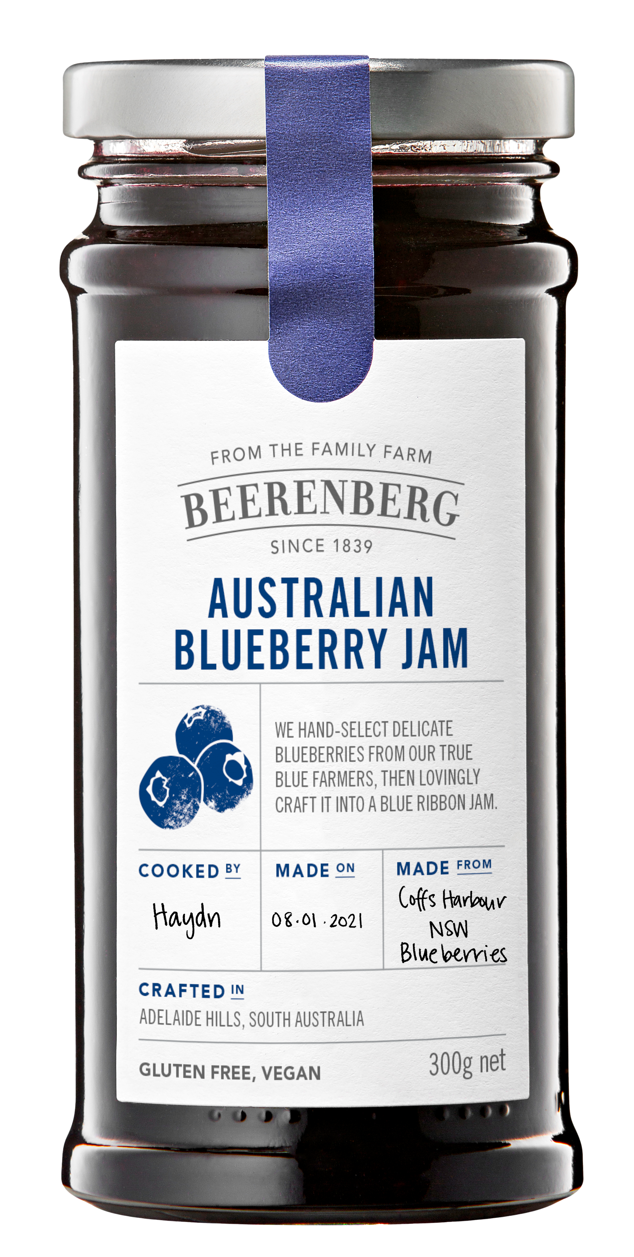 Australian Blueberry Jam | Jams Jellies Marmalades | Beerenberg -  Beerenberg Farm