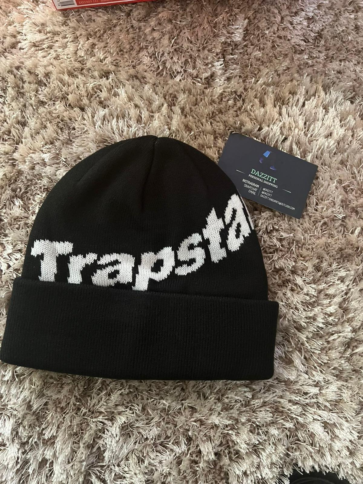 black trapstar beanie