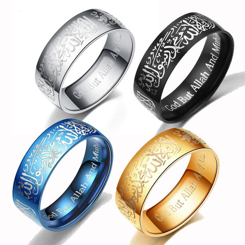 Islamic Stainless Steel Rings