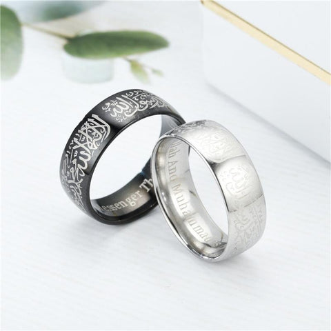 Islamic Stainless Steel Rings