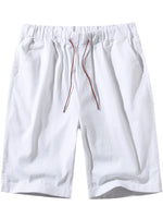 Bundle Of 3 | Men's Casual Solid Color Breathable Cotton Shorts