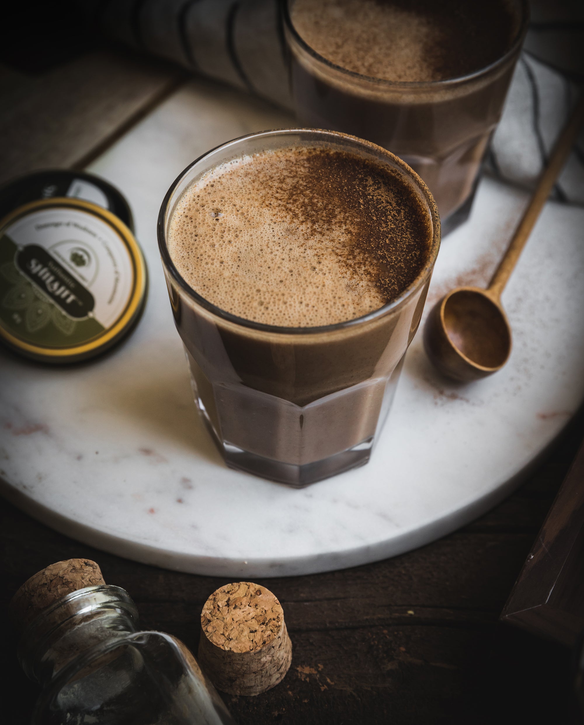 shilajit maca latte