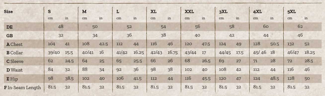 Size Guide – Shooterkingusa