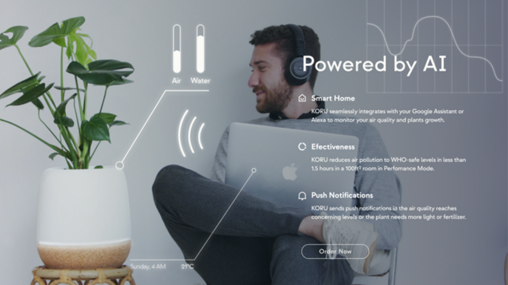 Koru Artificial Intelligence Automated Plant Care Technology