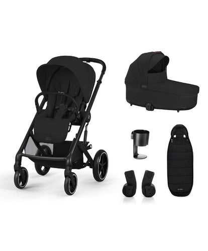 Cybex Balios Pushchair Bundle (5 Pieces) - Moon Black