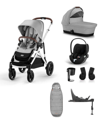 Cybex Balios S Lux Travelsystem Lava Grey - Silver Frame with Cloud T