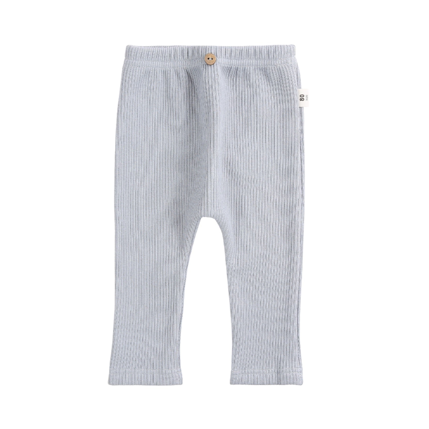 Kids Leggings in Light Grey Soft Knit l OM683 – OMAMImini