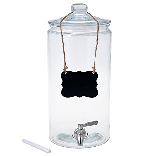 Glass Beverage Dispenser with 304 Stainless Steel Spigot - 100