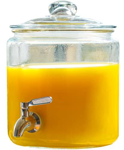 Saanveria Designer Glass Water Bottle for Fridge with Handle/Milk  Bottle/Juice Bottle Colorful 1000 ml Airtight Lid(1 Piece Black) (Yellow, 3)