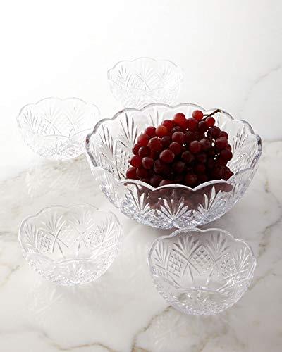 1 High Quality Large Glass Round Salad Bowl - Serving Dish - 120