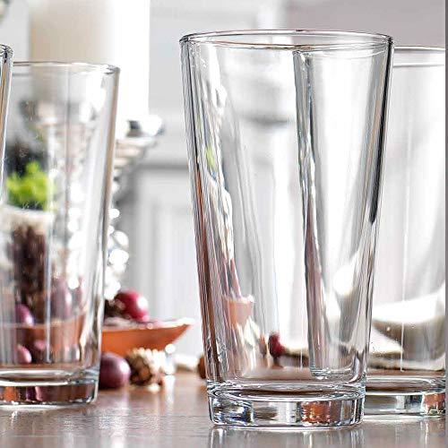 Drinking Glasses, Thin Highball Glasses Set of 4,Clear Tall Glass Cups For  Water, Juice, Beer