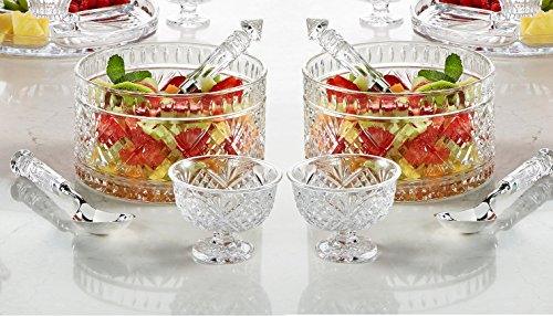 LAV Glass Dessert Bowls Set 6-Piece, 9.5 Oz Clear Ice Cream Trifle Cups