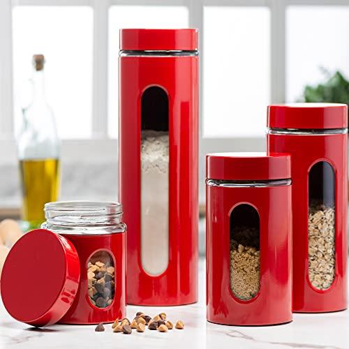 Sample Available Stainless Steel Canisters Sets for The Kitchen Storage  with Glass Window & Airtight Lid Food Storage Containers Stainless Steel -  China Glass Storage Tank and Stainless Steel price