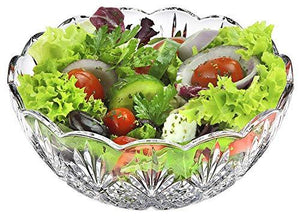 1 High Quality Large Glass Round Salad Bowl - Serving Dish - 120 Oz. –  Dollar Castle