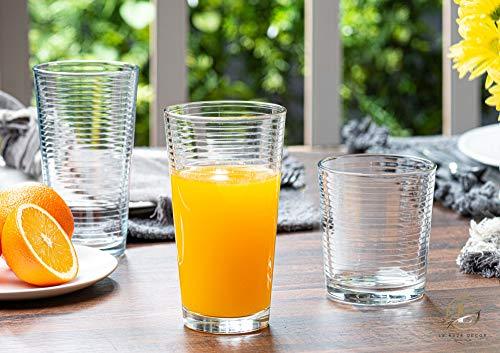 Lead-Free Heavy Base Highball Glasses for Water, Juice Beer and Cockta –  Bezrat