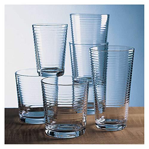 Durable Drinking Glasses [Set of 18] Glassware Set Includes 6-17oz Hig -  Le'raze by G&L Decor Inc