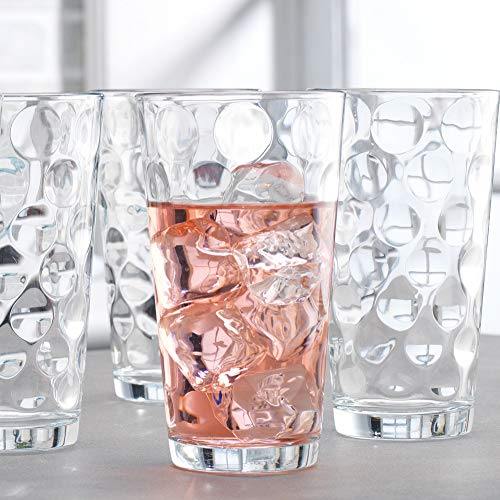 Drinking Glasses 10pc Set - Can Shaped Glass Cups, 16oz Beer Glasses, -  Le'raze by G&L Decor Inc