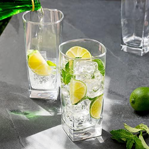 Drinking Glasses, Everyday Drinkware Kitchen Glasses for Cocktail, Ice -  Le'raze by G&L Decor Inc