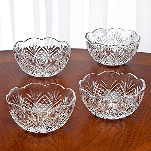 Le'raze Decorative Diamond Design Glass Bowl Centerpiece Table Decoration -  74oz.