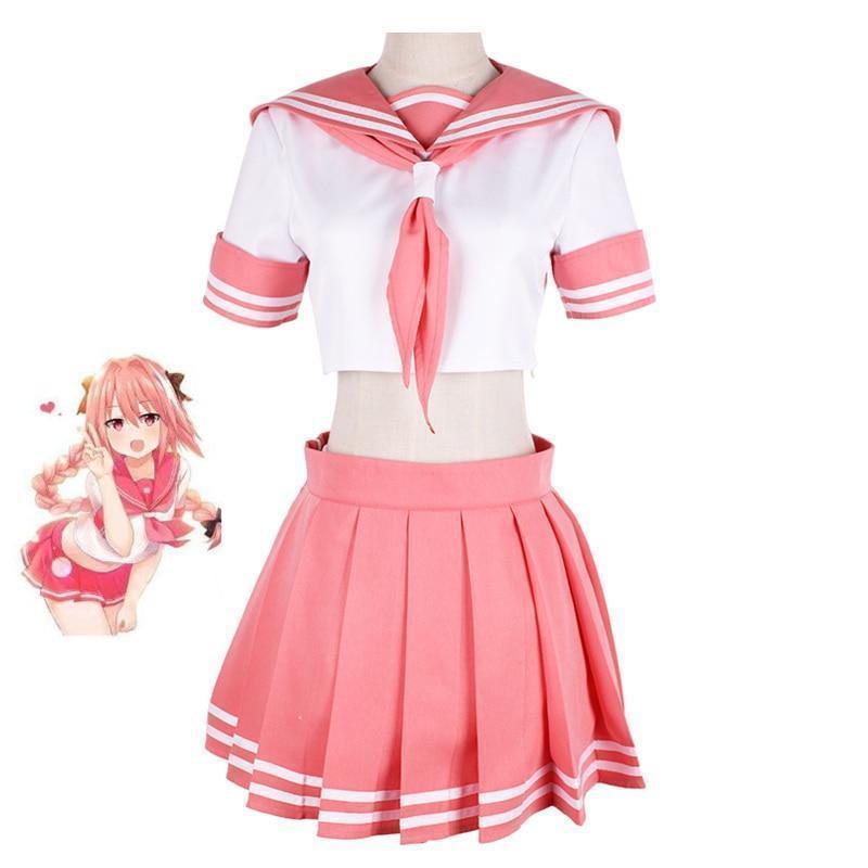 Fate Grand Order Rider Astolfo Cosplay Sailor School Uniform 2 Styles - school uniform roblox