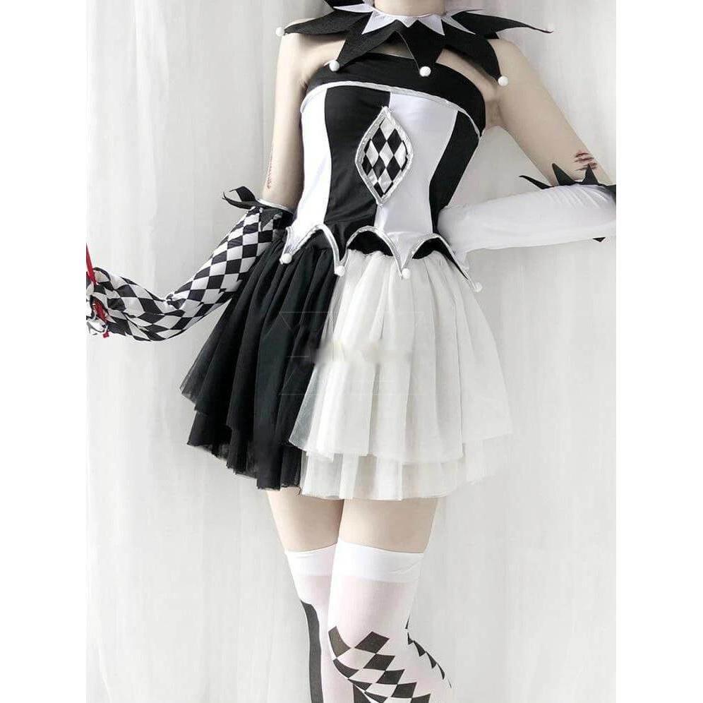 Gothic Lolita Clown Costume Kawaii Cosplay Ju2626 - clown pants roblox id