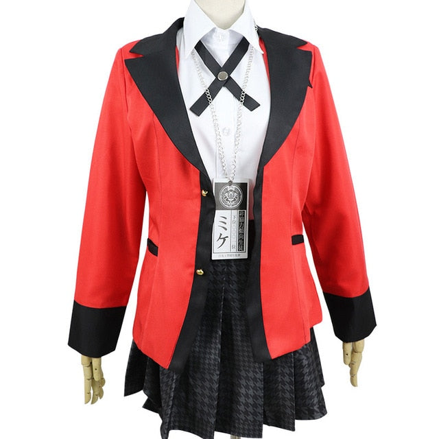 Anime Kakegurui Cosplay Costume Yumeko Jabami Cosplay Compulsive Gambl - kakegurui uniform roblox id