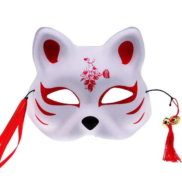 Anime Demon Slayer Fox Masks Japanese Mask Half Face Cat Mask Masquera - kitsune mask roblox