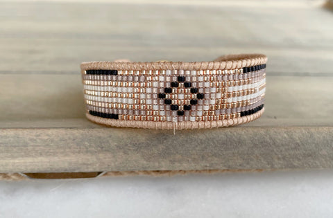 Duohan Multi-Strand Hand Woven Bracelet Set Beading DIY Leather