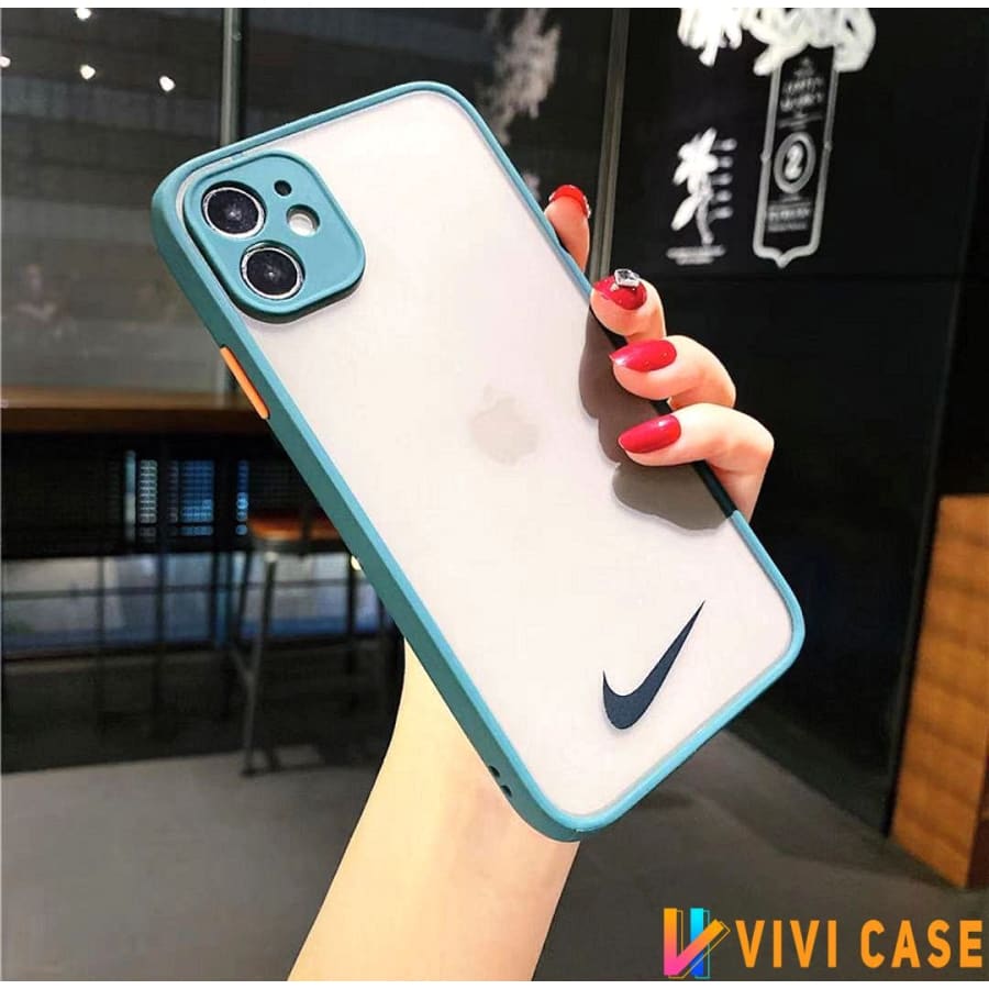 Nike Style Acrylic Protective Designer Iphone Case For Iphone 12 Pro Max Mini