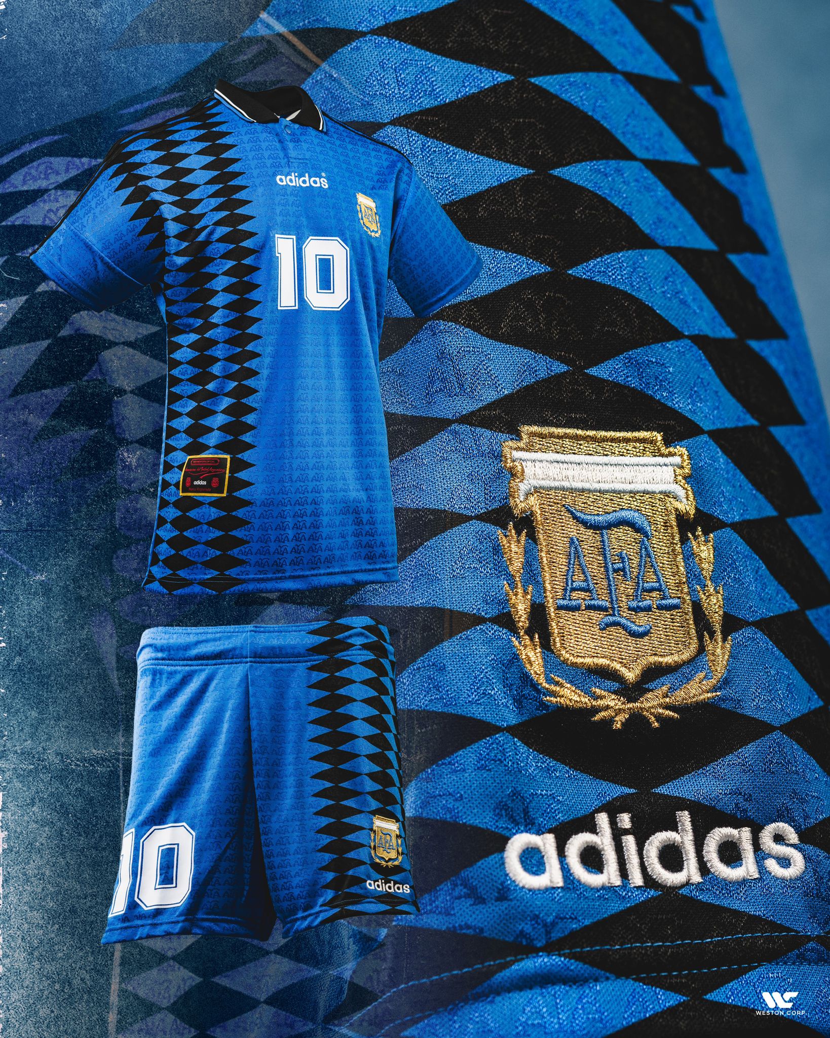 Argentina Adult Retro 1994 Set (Jersey + Shorts)