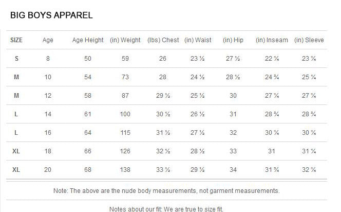 Sizes Chart Puma – Weston Corporation